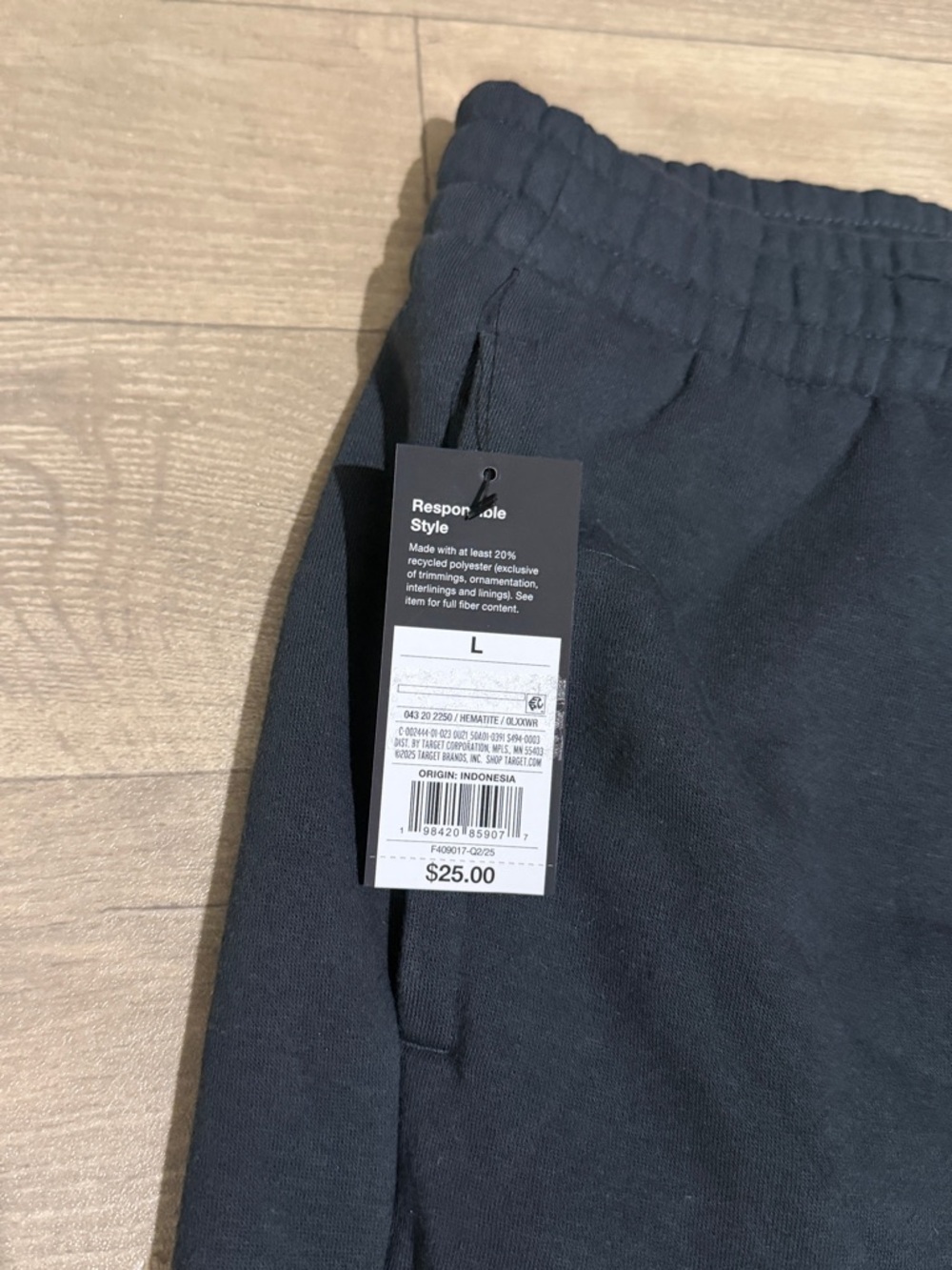 Original Use Men's Knit Sweatpants Black Size L - Picture 4 of 9